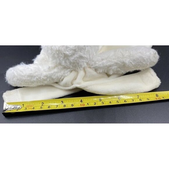 Bunnies by the Bay White Cream Bunny Rabbit Lovey Wrist Pacifier Rattle Holder - Picture 11 of 11